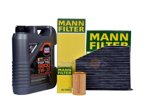 Volkswagen Jetta MK6 1.6 TDI CAY Motor Komple Filtre Seti Mann Lıqu Moly Yağ Dahil (MAZOT HARİÇ)